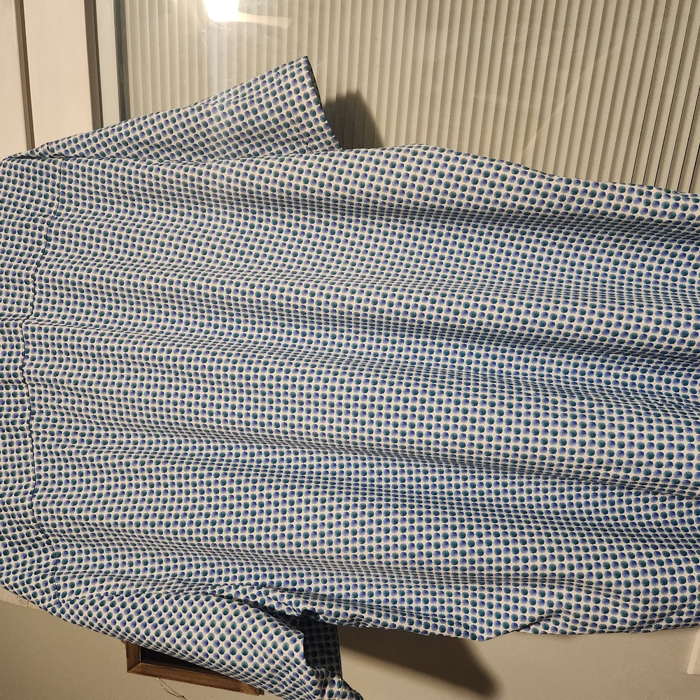 Bugatchi Blue Patterned Shirt - image 4